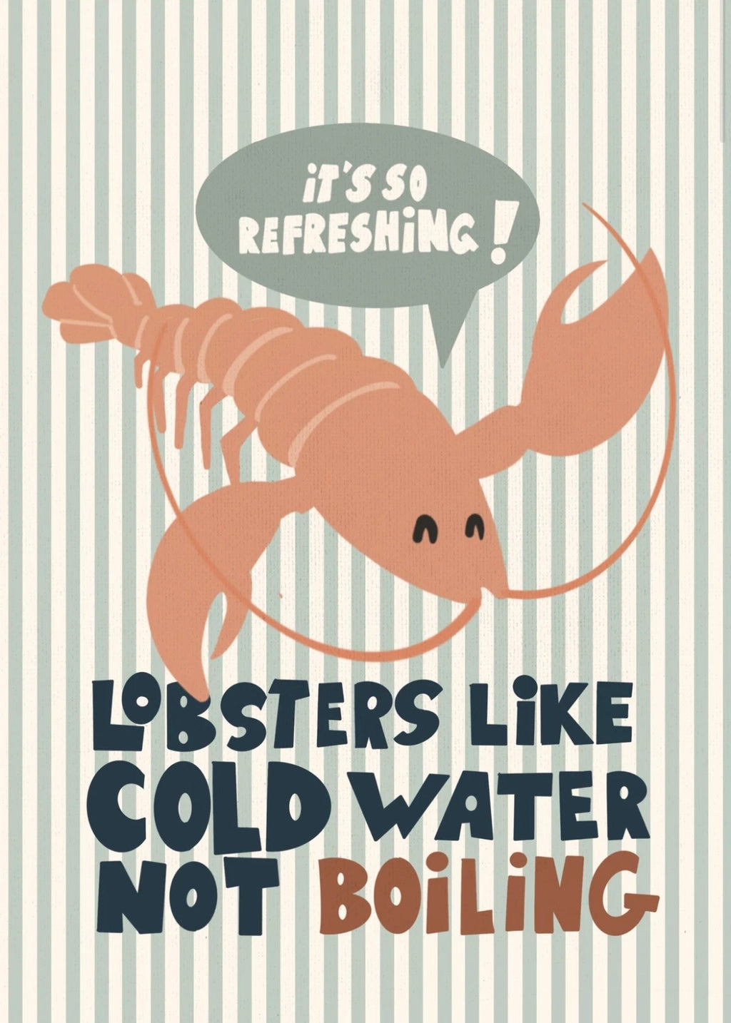 Lobster postcard or print