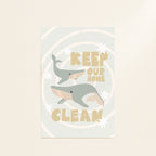 Blue Whale postcard or print