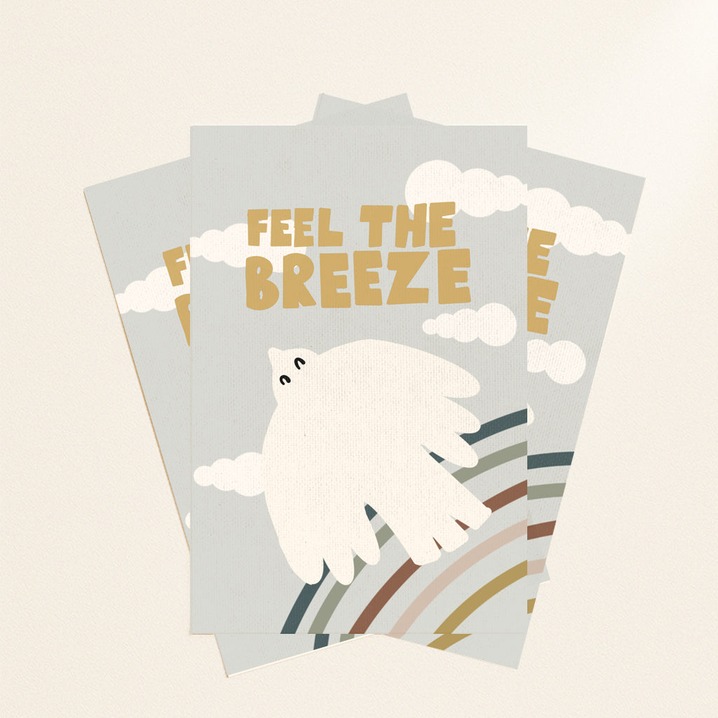 Feel the breeze potcard or print