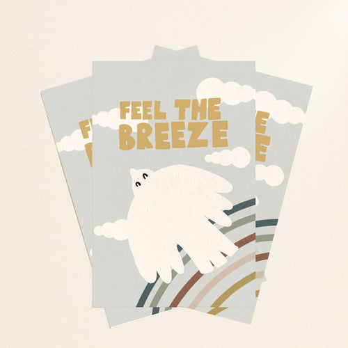 Feel the breeze potcard or print