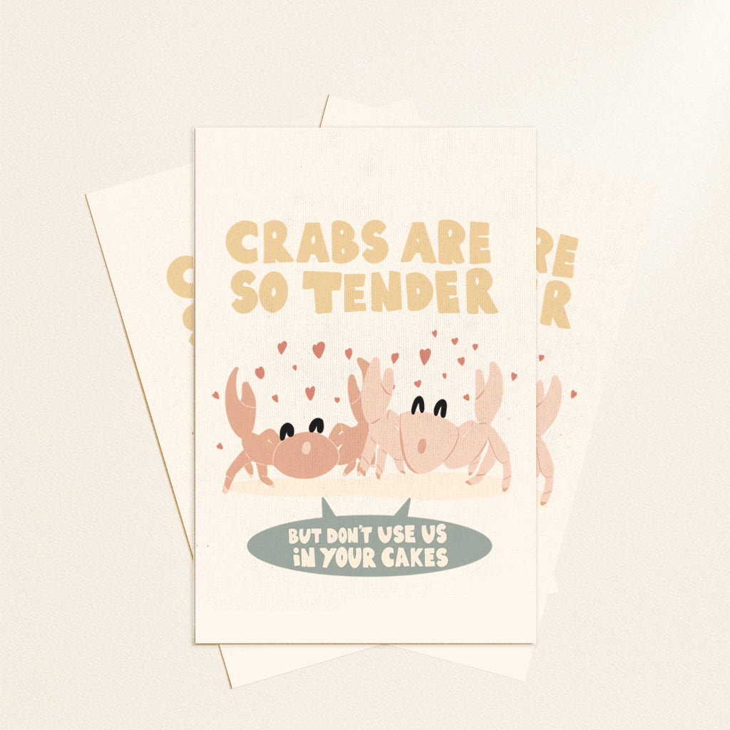 Crabs postcard or print