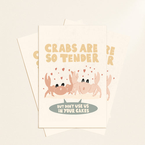 Crabs postcard or print
