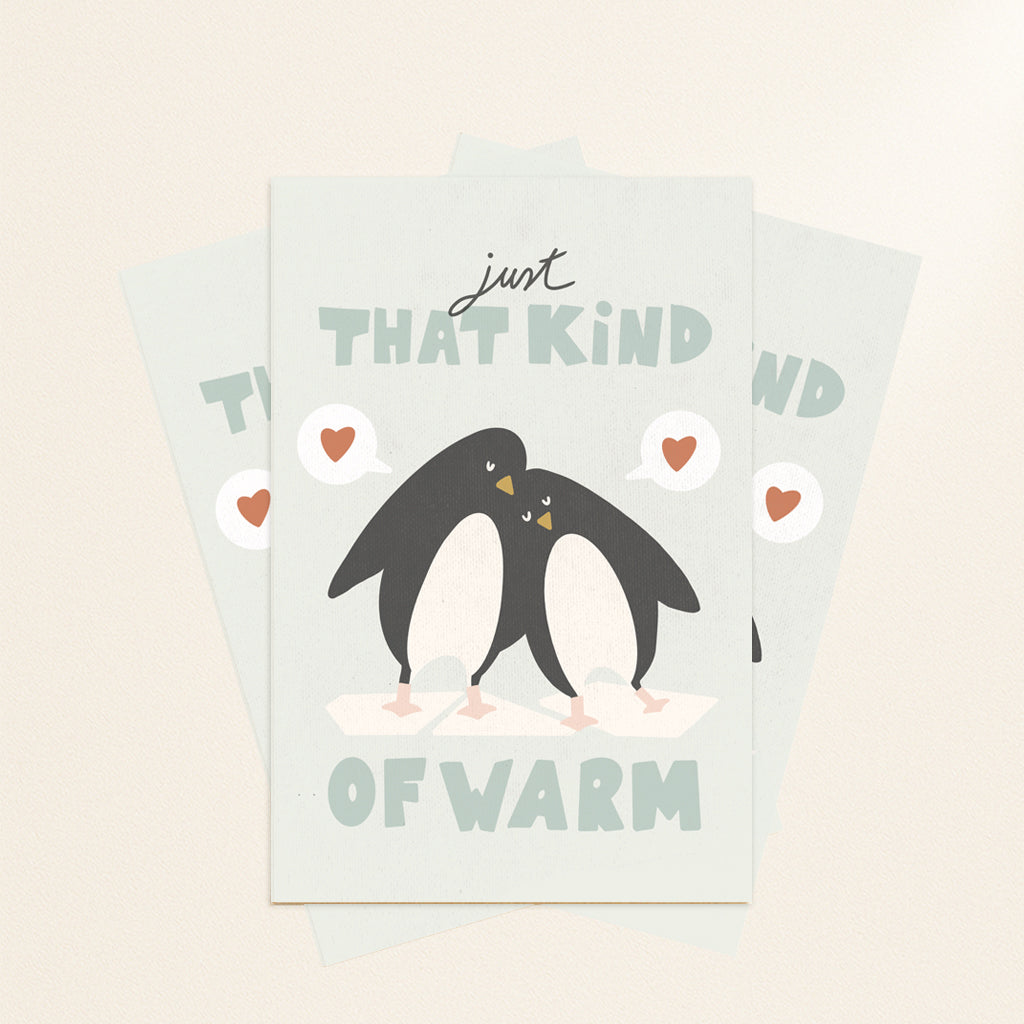 Penguins postcard or print