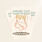 Schrimps postcard or print
