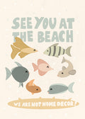 Fishes postcard or print