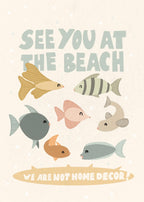Fishes postcard or print