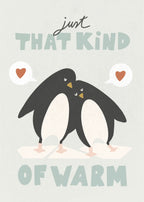 Penguins postcard or print