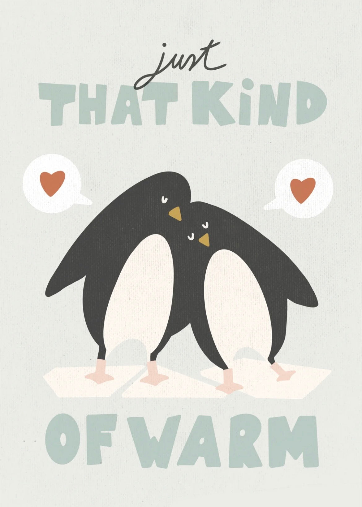 Penguins postcard or print