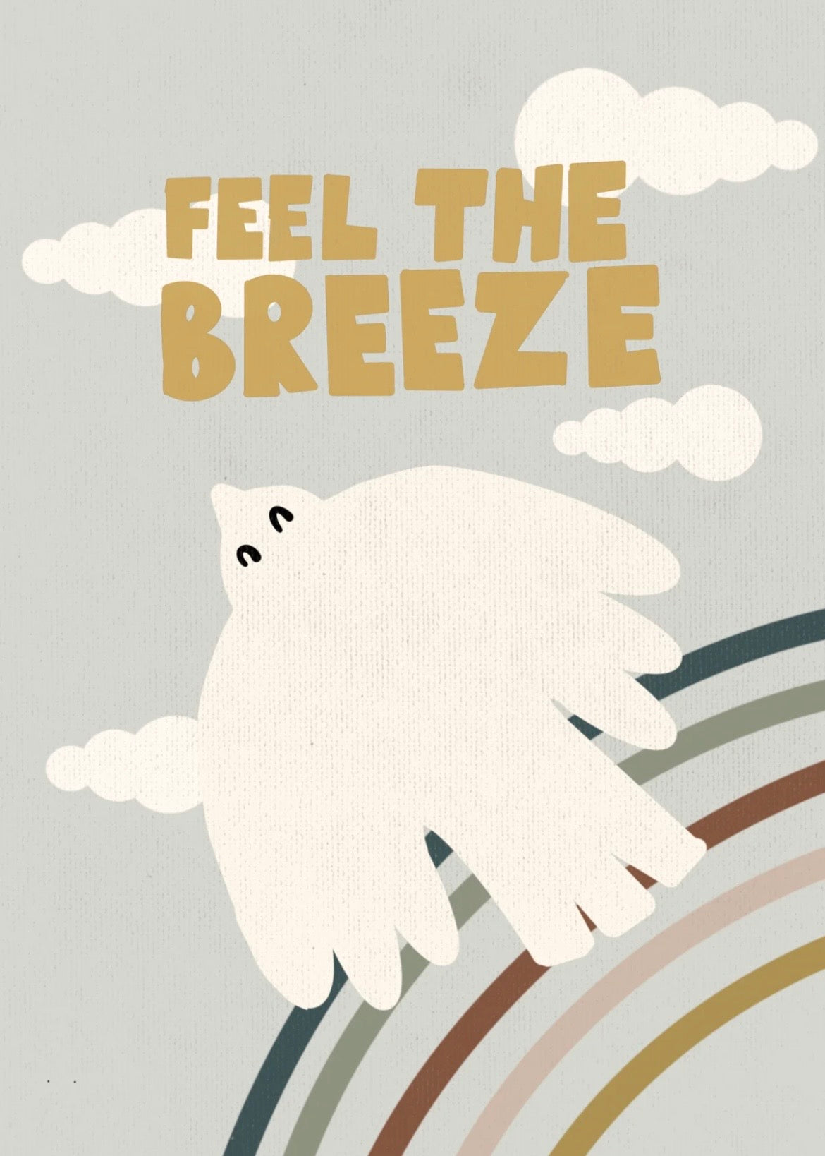 Feel the breeze potcard or print