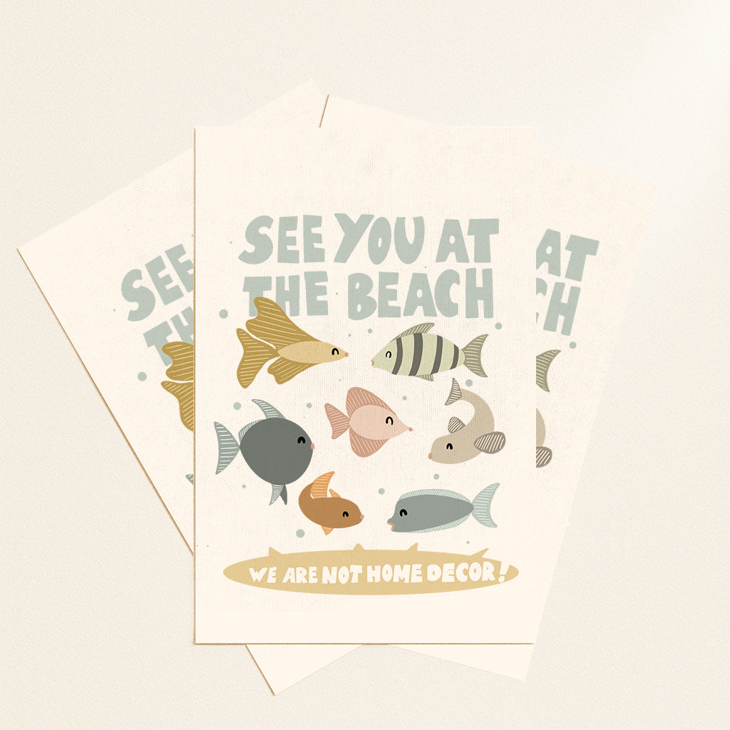 Fishes postcard or print