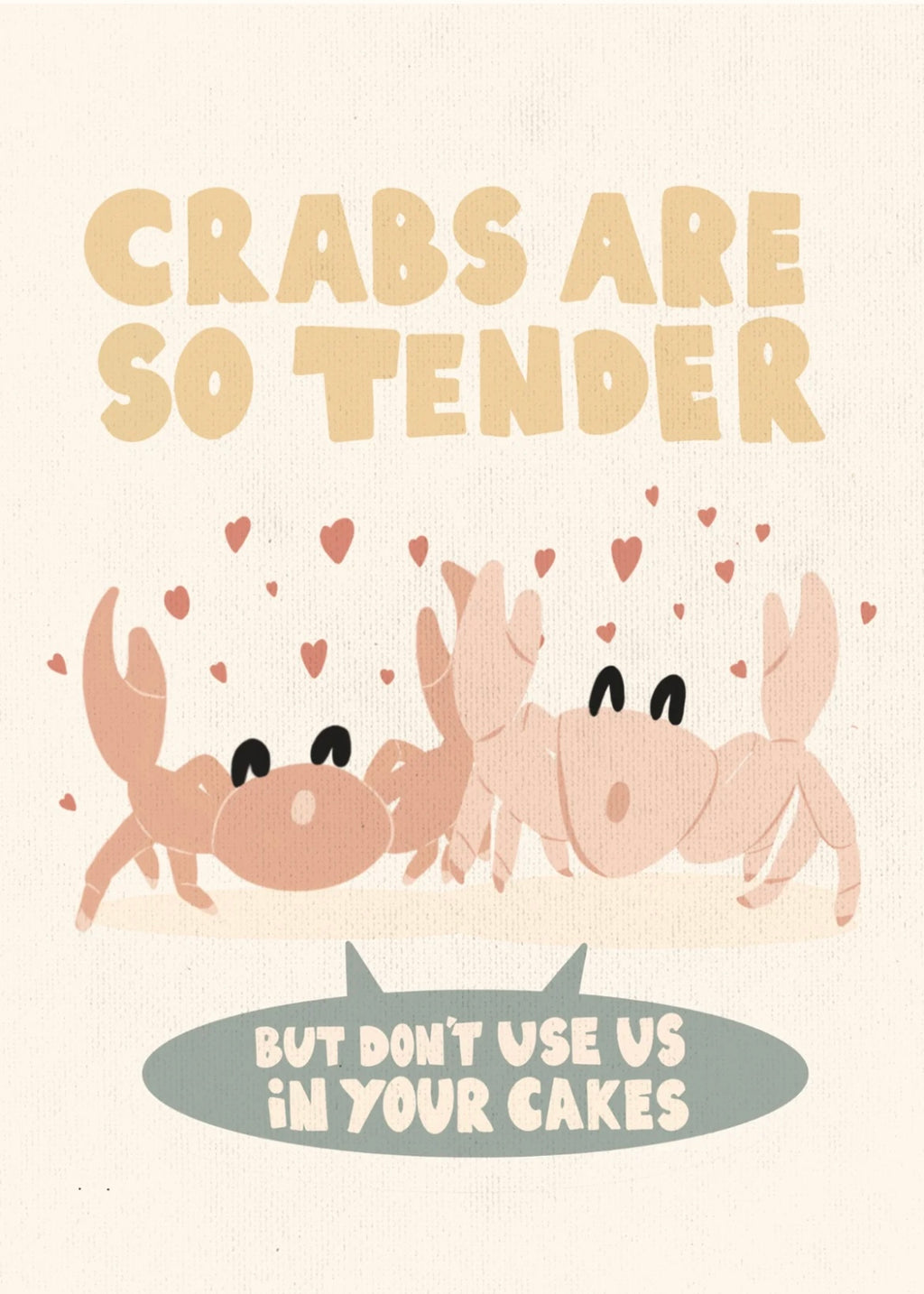 Crabs postcard or print