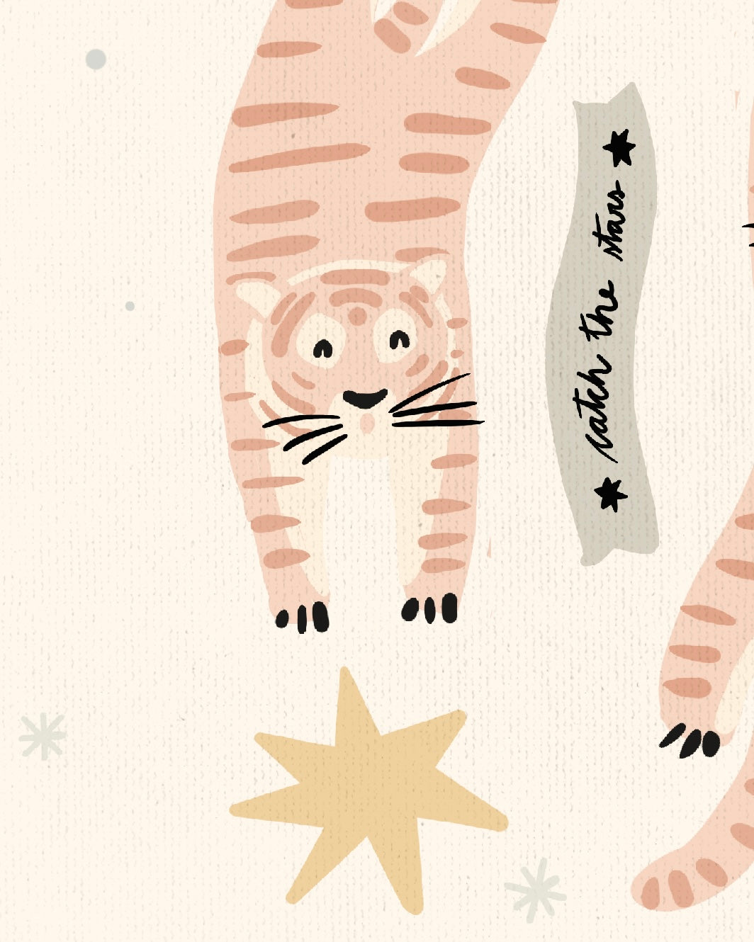 Pink tiger postcard or print