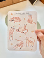 Tiny pink tiger club sticker sheet