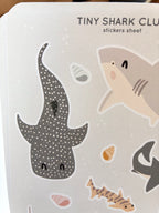 Tiny shark club sticker sheet