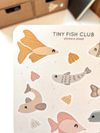 Tiny fish club sticker sheet