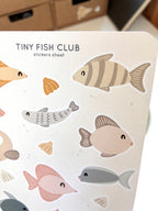 Tiny fish club sticker sheet
