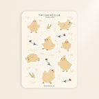 Tiny chick club sticker sheet