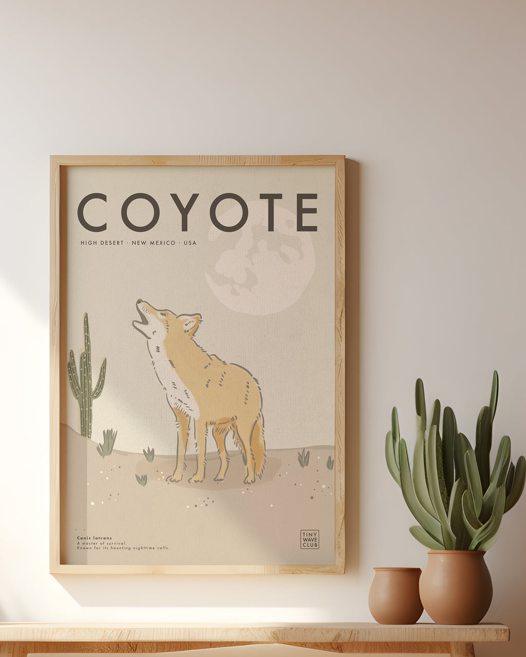 Coyote Poster · High Desert, New Mexico, USA