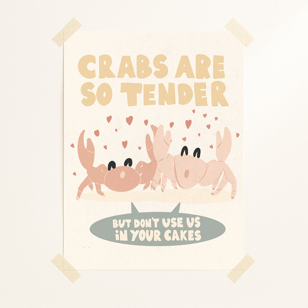 Crabs postcard or print