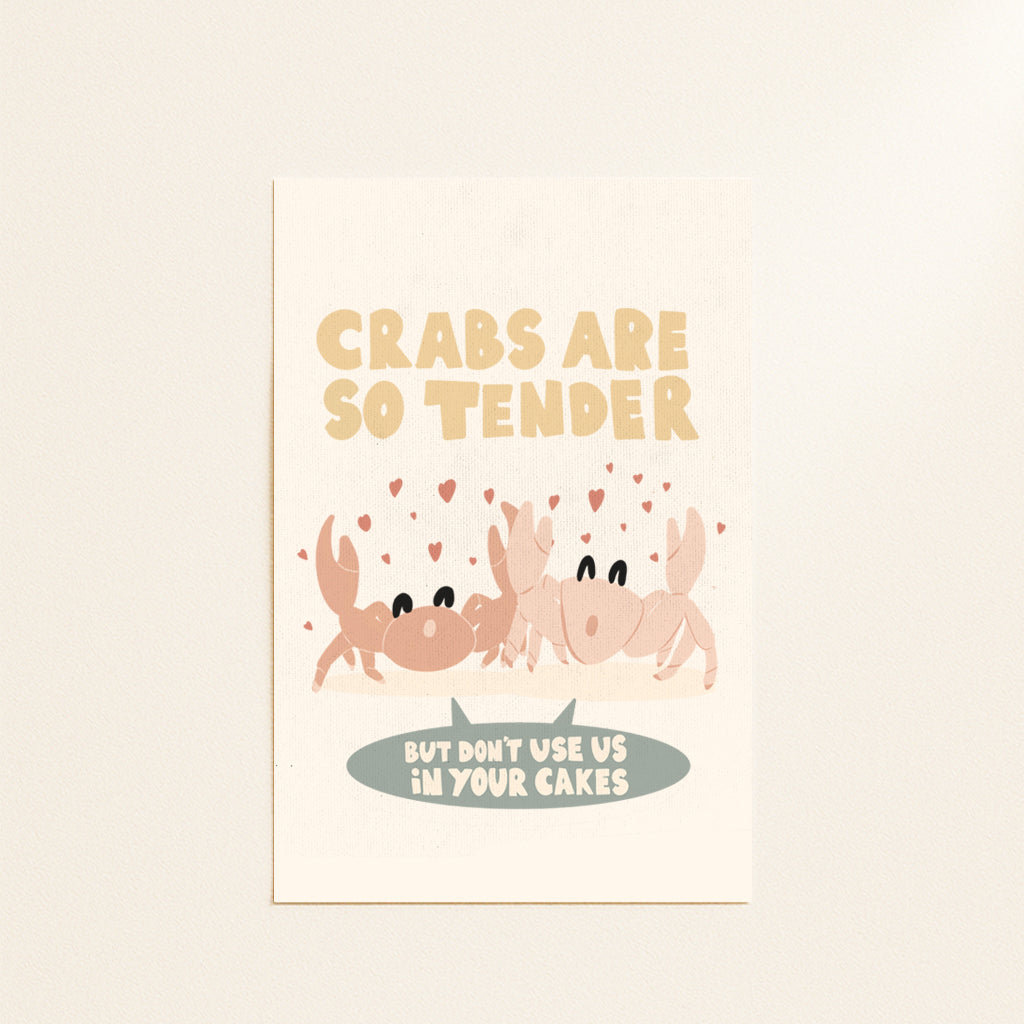 Crabs postcard or print