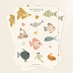 Tiny fish club sticker sheet