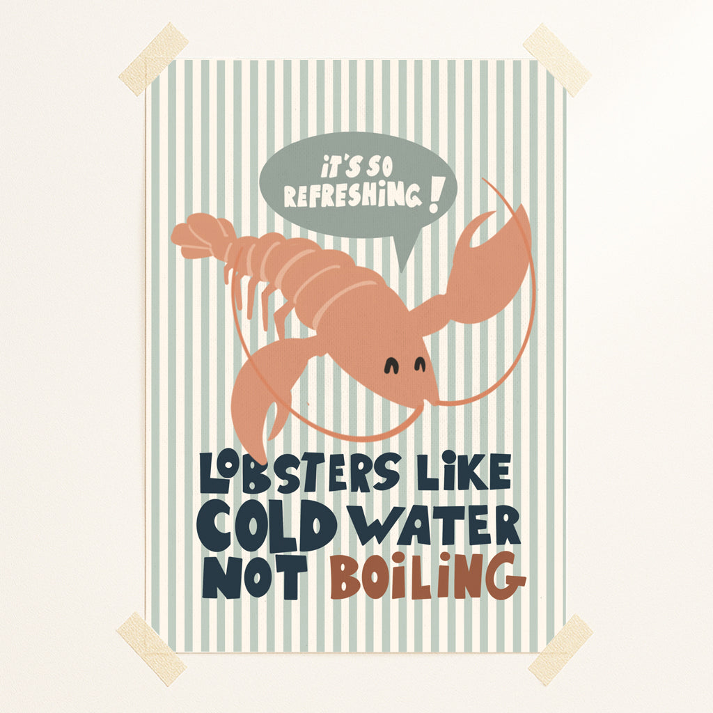 Lobster postcard or print
