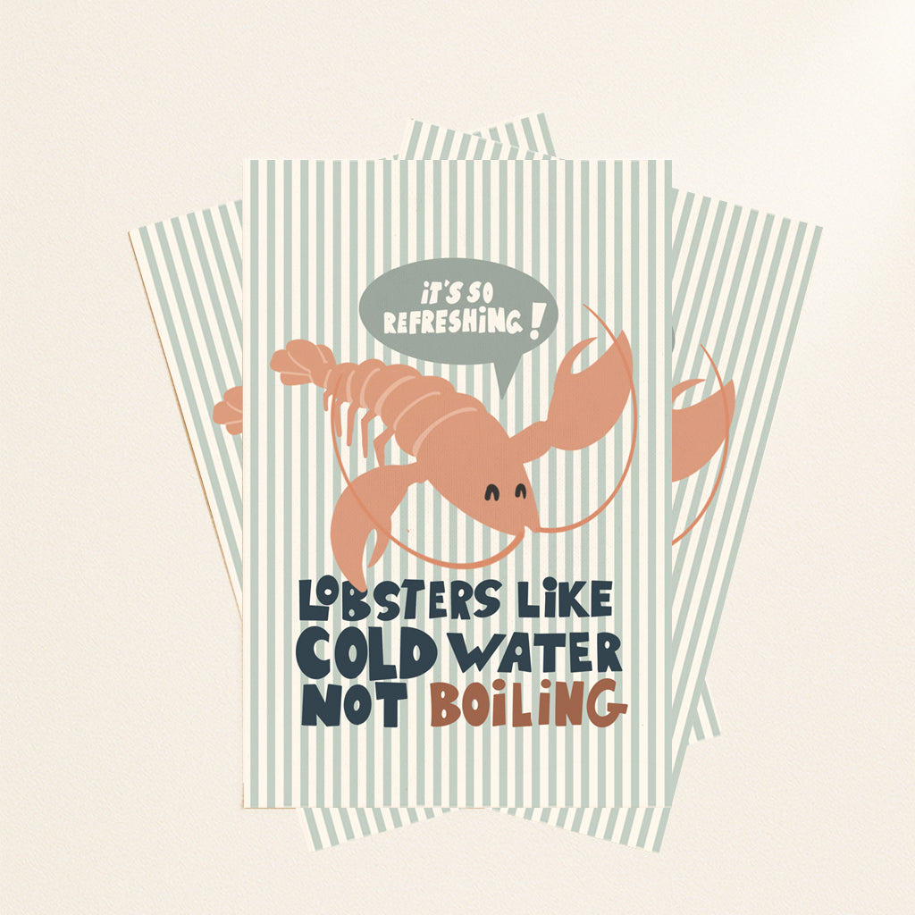 Lobster postcard or print