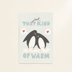 Penguins postcard or print