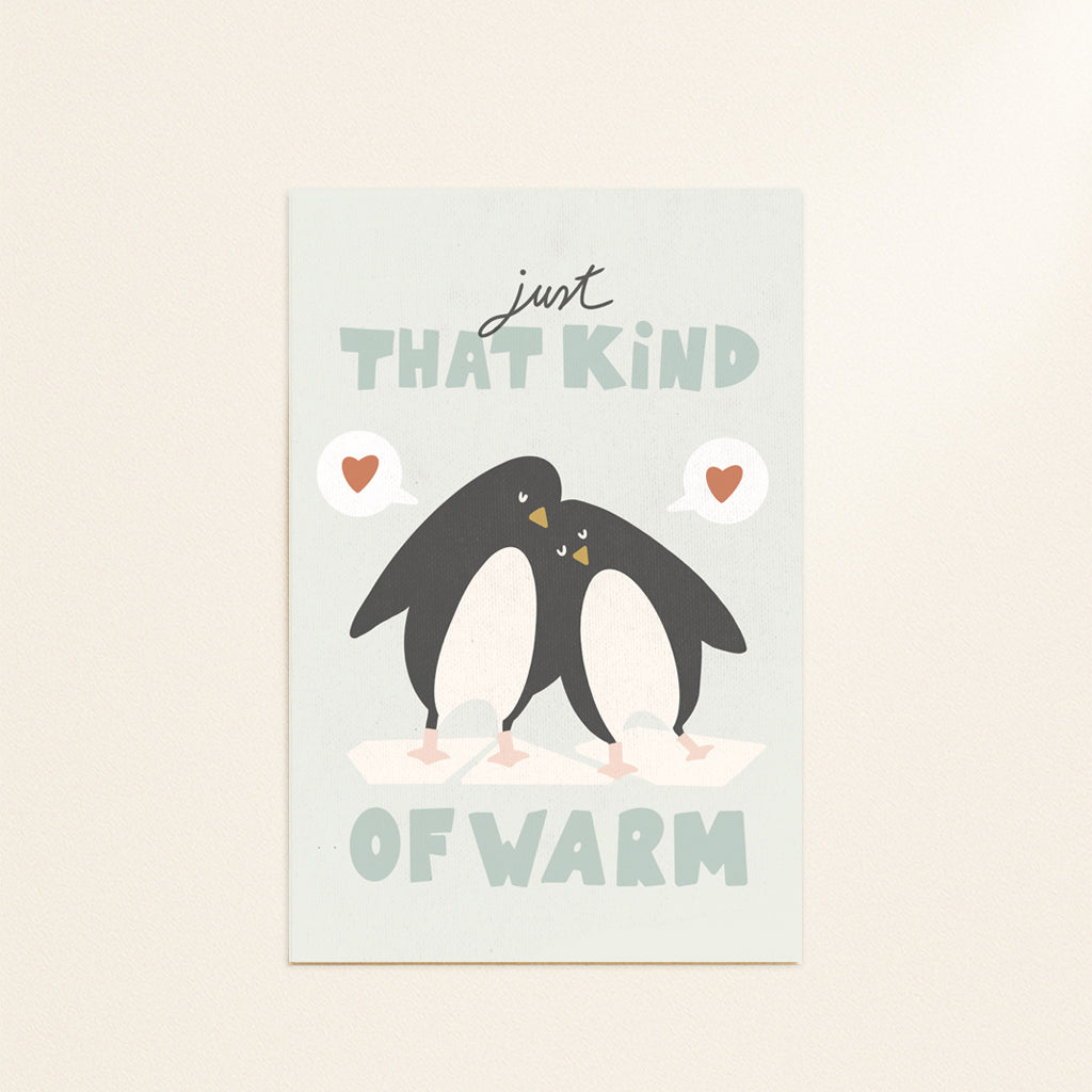 Penguins postcard or print