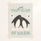 Penguins postcard or print