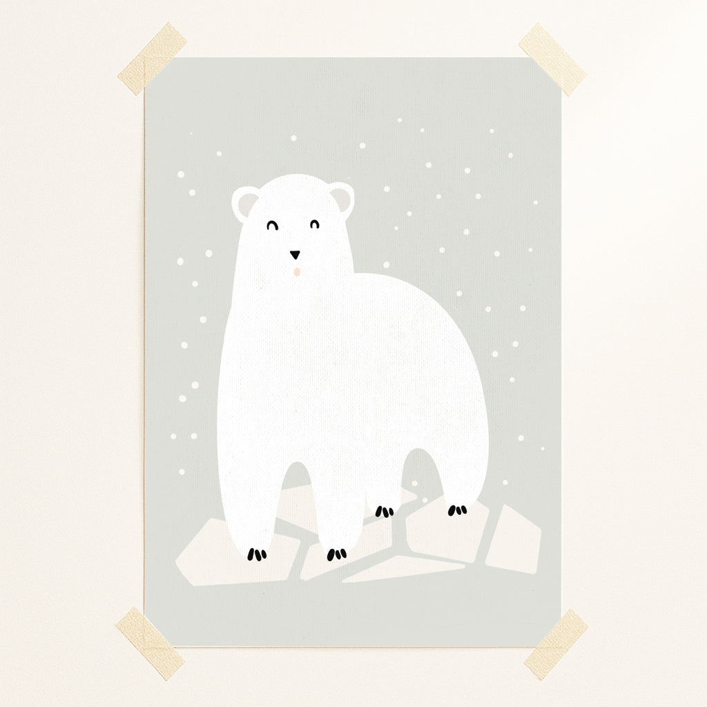 Polar postcard or print