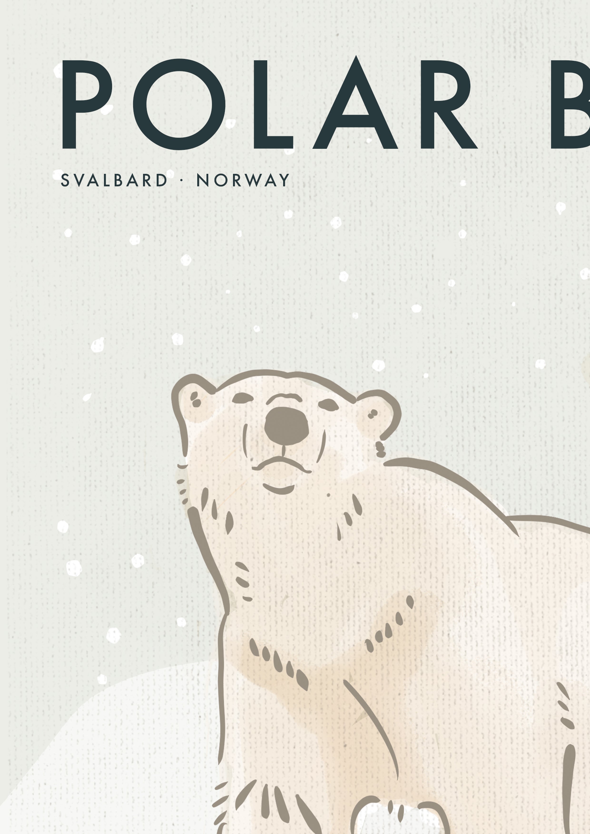 Polar Bear Poster · Svalbard, Norway