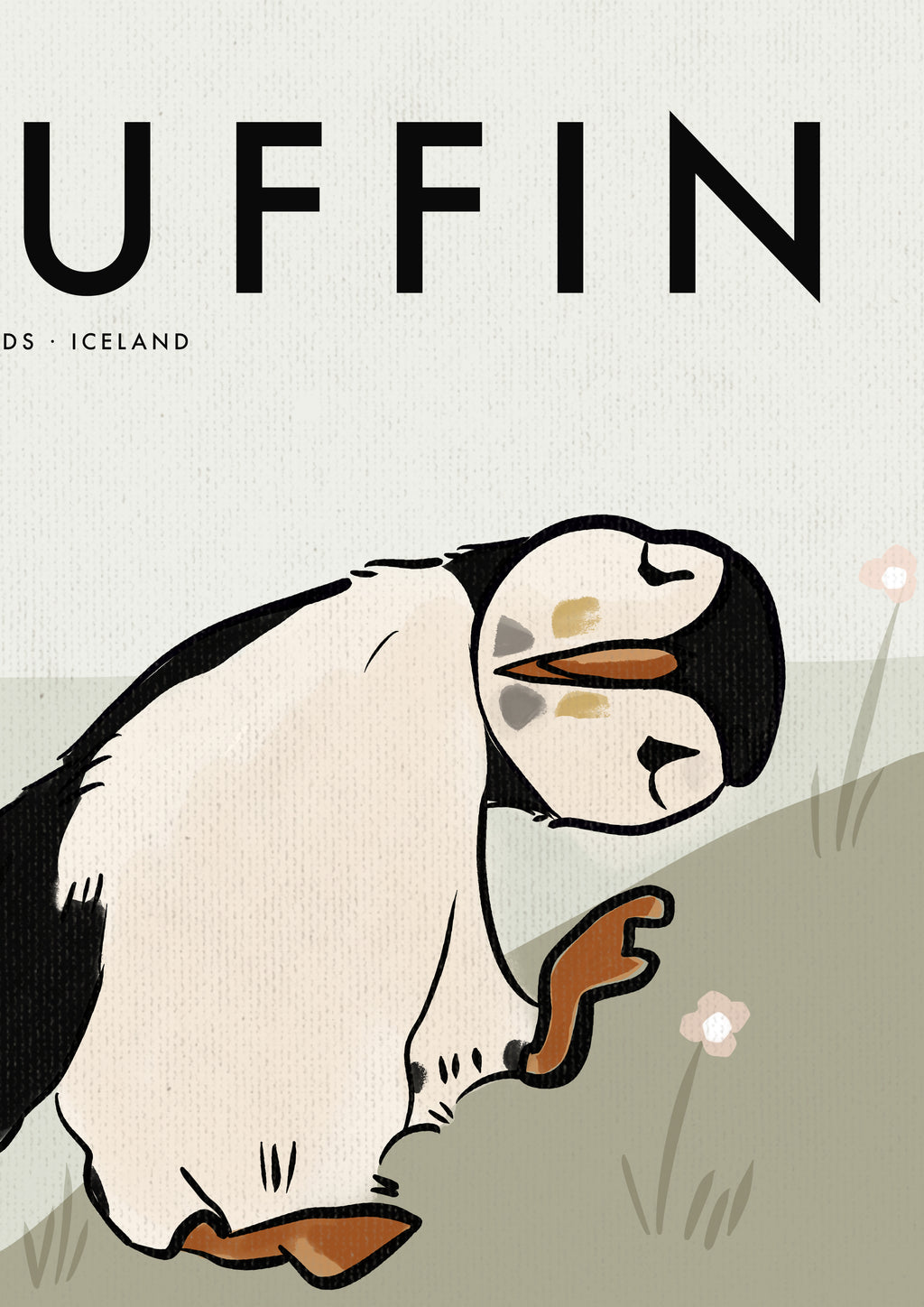 Puffin Poster · Westfjords, Iceland