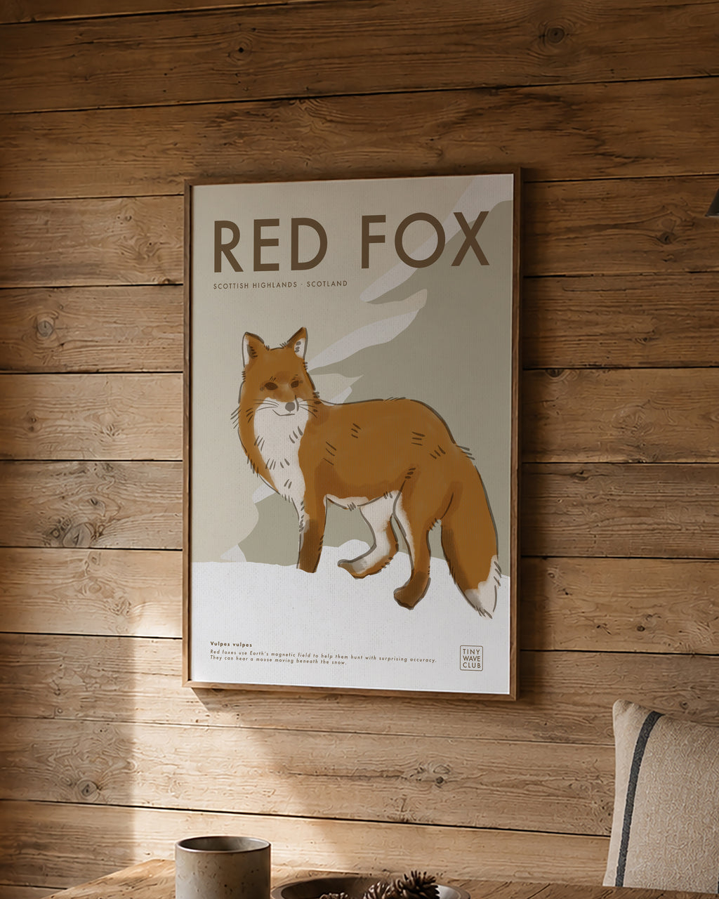 Red Fox Poster · Scottish Highlands, Scotland