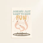 Schrimps postcard or print