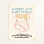 Schrimps postcard or print