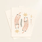 Pink tiger postcard or print