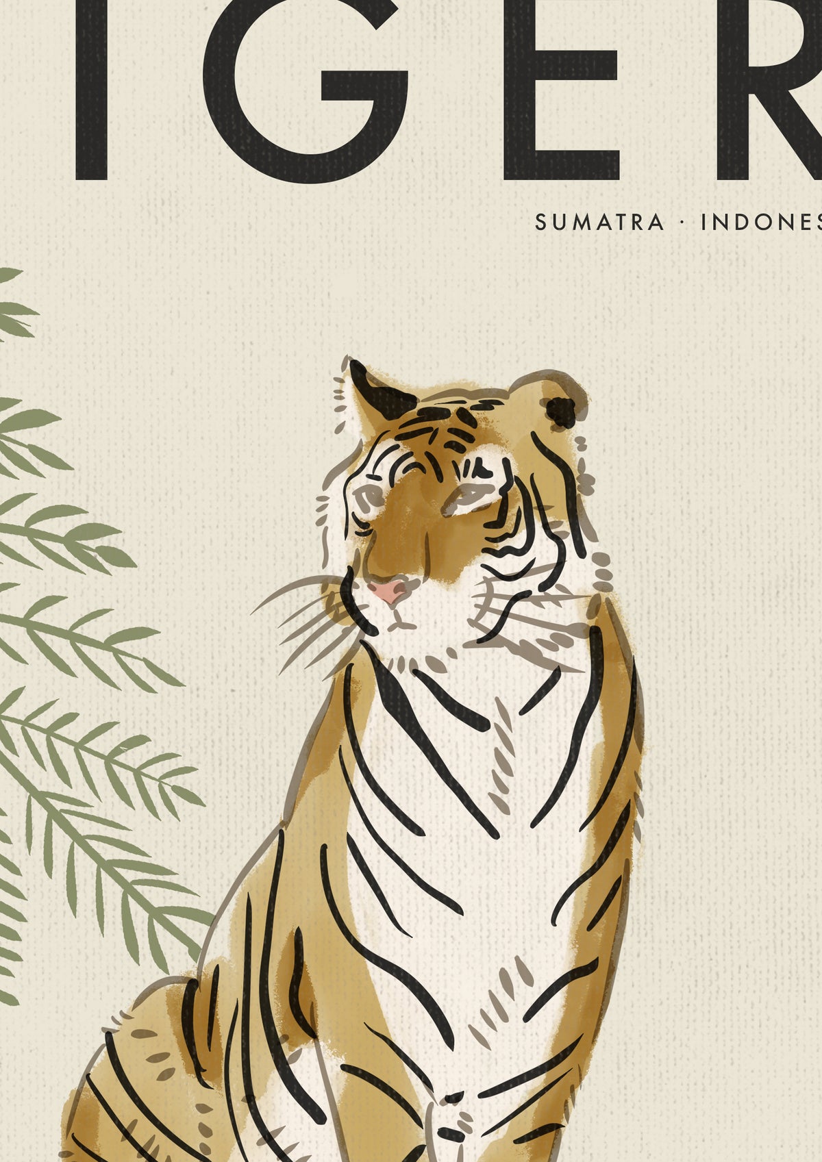 Tiger Poster · Sumatra, Indonesia